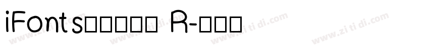 iFonts航天腾飞体 R字体转换